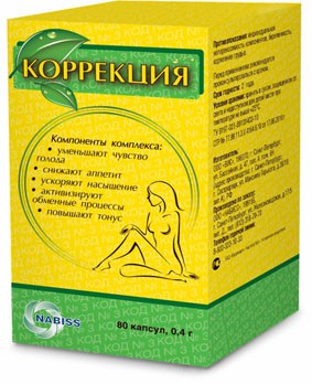 КОРРЕКЦИЯ КАПС. 0,4Г №80 (БАД) - Янтиково